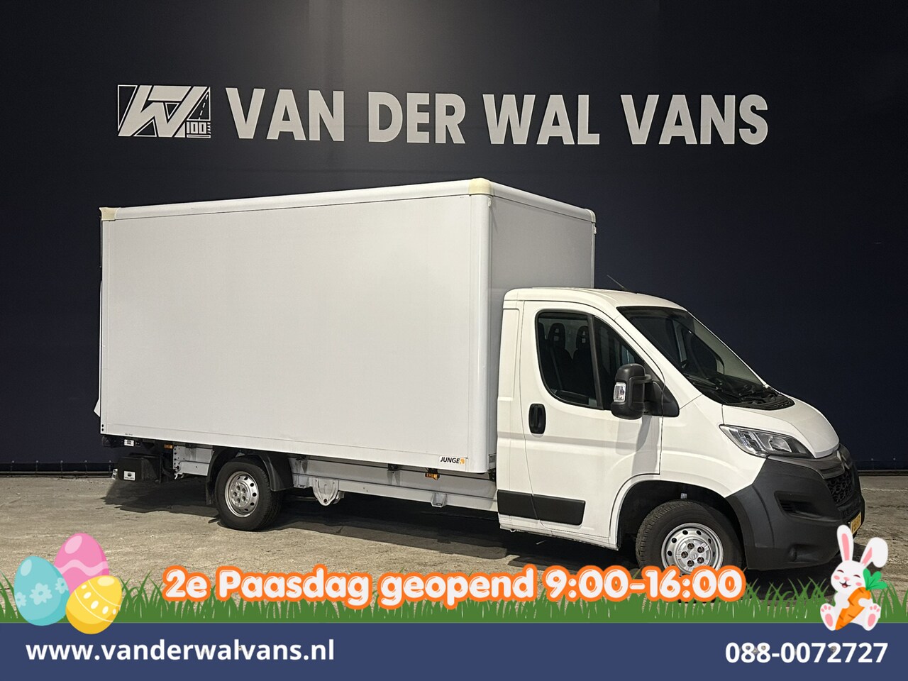 Citroën Jumper - 2.2 BlueHDi 141pk Bakwagen 436cm Lang Laadklep Euro6 Airco | 1075kg laadvermogen Bijrijder - AutoWereld.nl