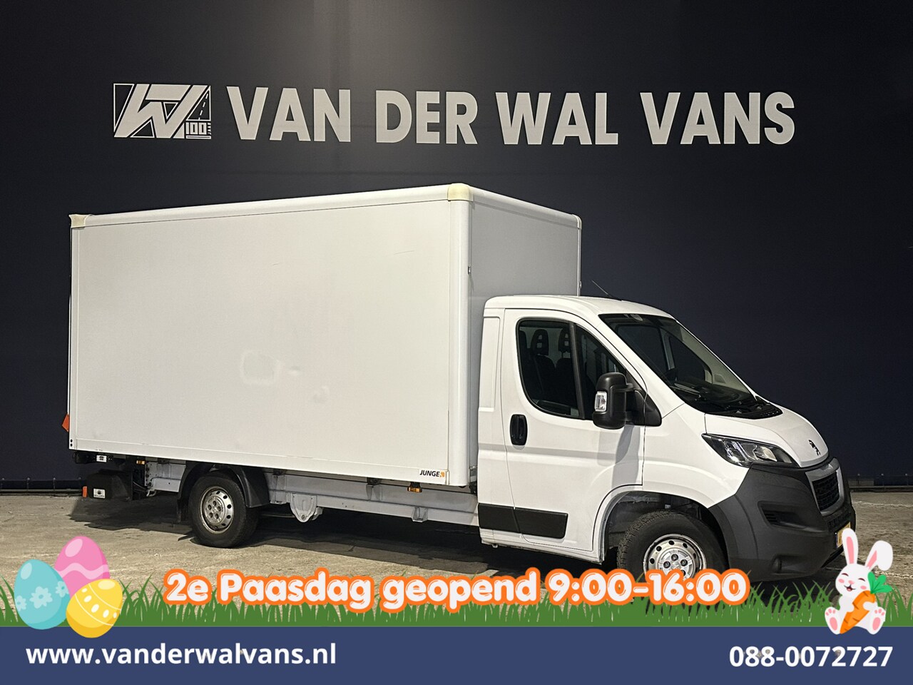 Peugeot Boxer - 2.2 BlueHDi 141pk Bakwagen 436cm Lang Laadklep Euro6 Airco | 1055kg laadvermogen | Cruisec - AutoWereld.nl