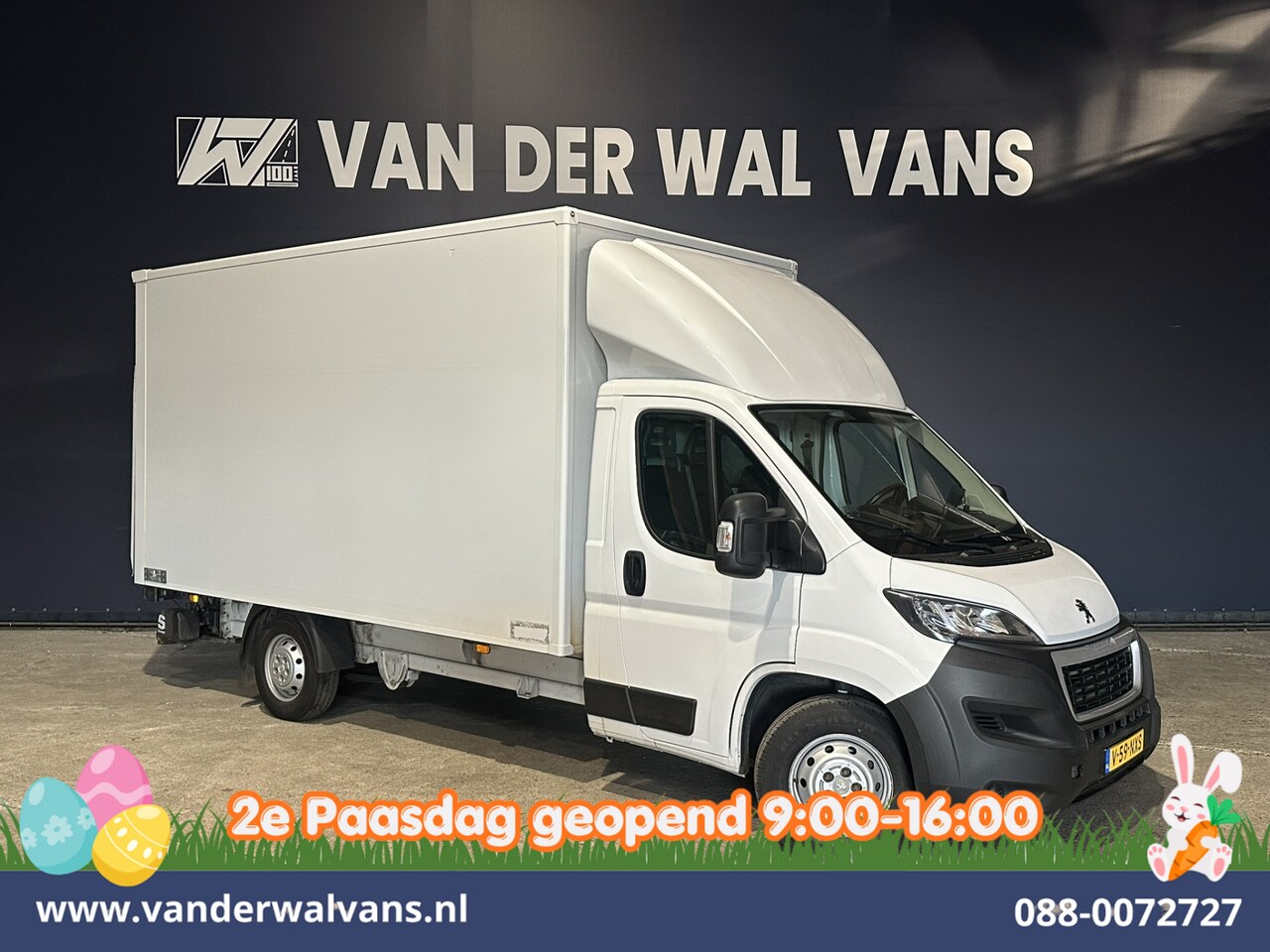 Peugeot Boxer - 2.2 BlueHDi 141pk Bakwagen 428cm Lang Laadklep Euro6 Airco | Camera | 1085kg laadvermogen - AutoWereld.nl