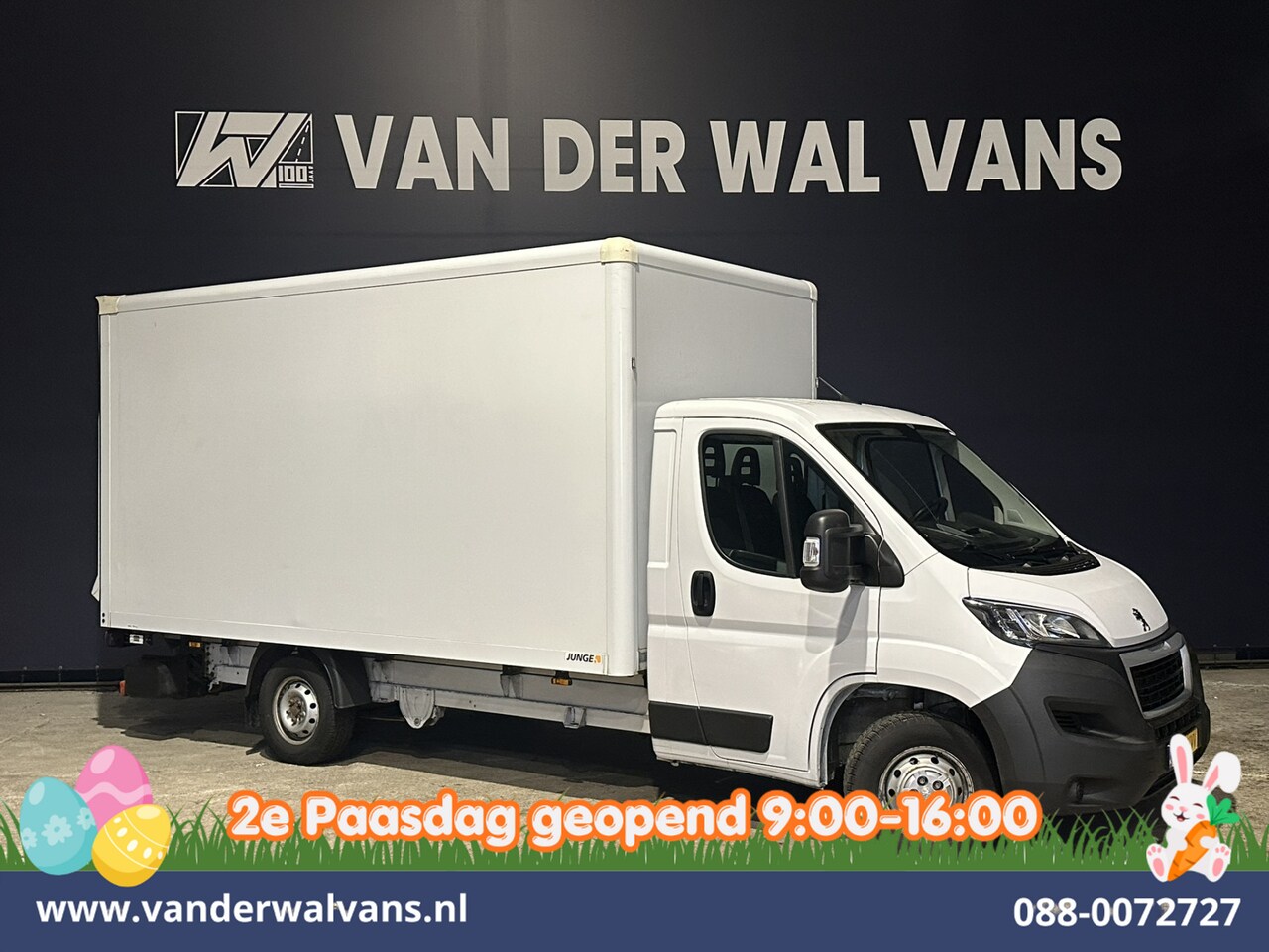 Peugeot Boxer - 2.2 BlueHDi 141pk Bakwagen 436cm Lang Laadklep Euro6 Airco | 1055kg laadvermogen | Cruisec - AutoWereld.nl