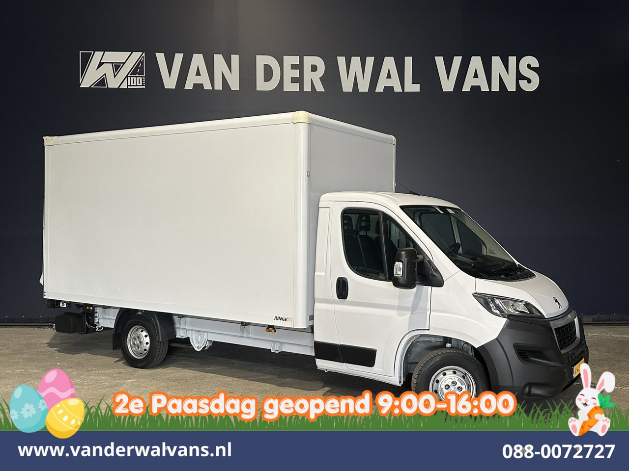 Peugeot Boxer - 2.2 BlueHDi 141pk Bakwagen 436cm Lang Laadklep Euro6 Airco | Cruisecontrol | 955kg laadver - AutoWereld.nl