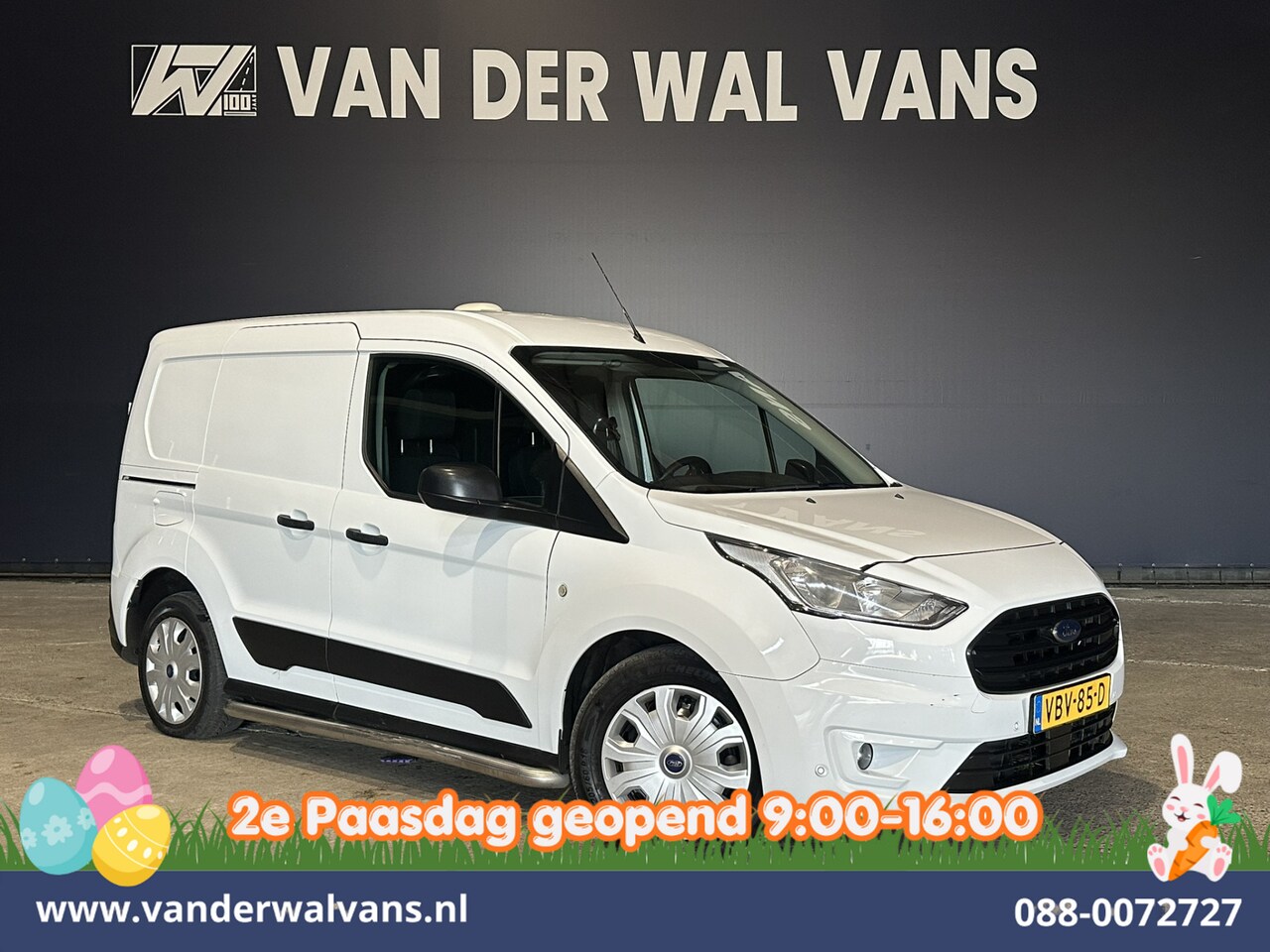 Ford Transit Connect - 1.5 EcoBlue 100pk L1H1 Inrichting Euro6 Airco | Cruisecontrol | Verwarmde Voorruit Sidebar - AutoWereld.nl