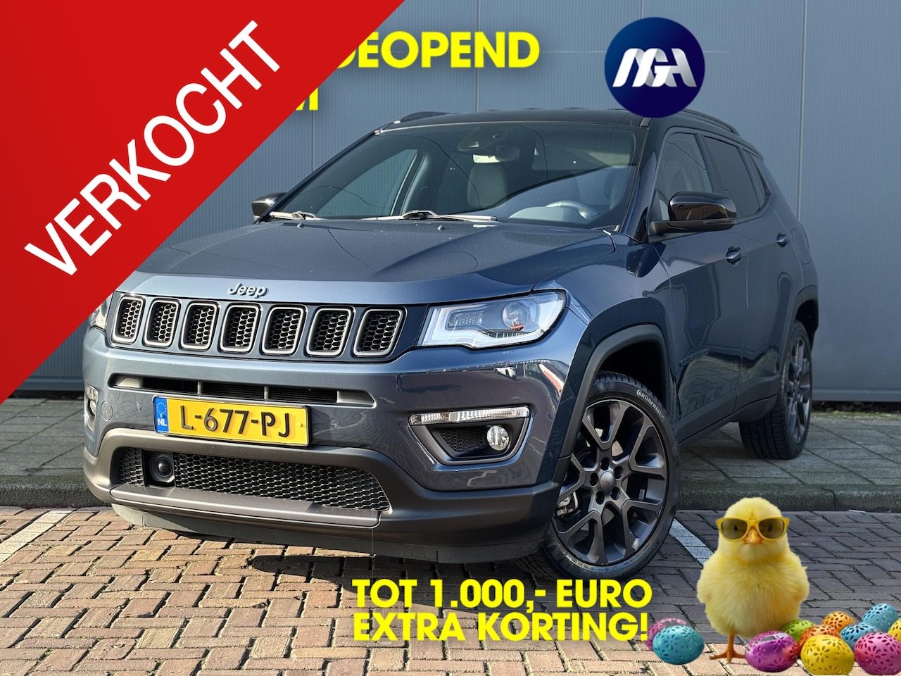 Jeep Compass - 4xe 240 Plug-in Hybrid Electric S | Apple-Android | Navigatie | Dealeronderhouden - AutoWereld.nl