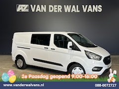 Ford Transit Custom - 2.0 TDCI 130pk Automaat L2H1 Dubbele Cabine Euro6 Airco | 6-Zits | Camera | Navigatie | LE