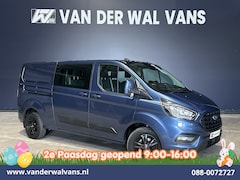 Ford Transit Custom - 2.0 TDCI 131pk L2H1 Dubbele Cabine Euro6 Airco | 6-zits | Camera | LED | 2800kg Trekhaak |
