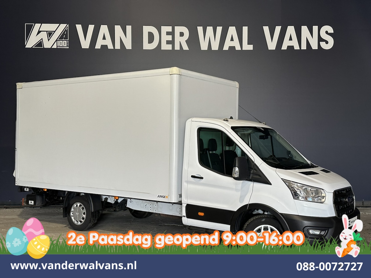 Ford Transit - 2.0 TDCI 130pk Bakwagen L4.35m Laadklep Euro6 Airco | Camera | Cruisecontrol | Verwarmde v - AutoWereld.nl