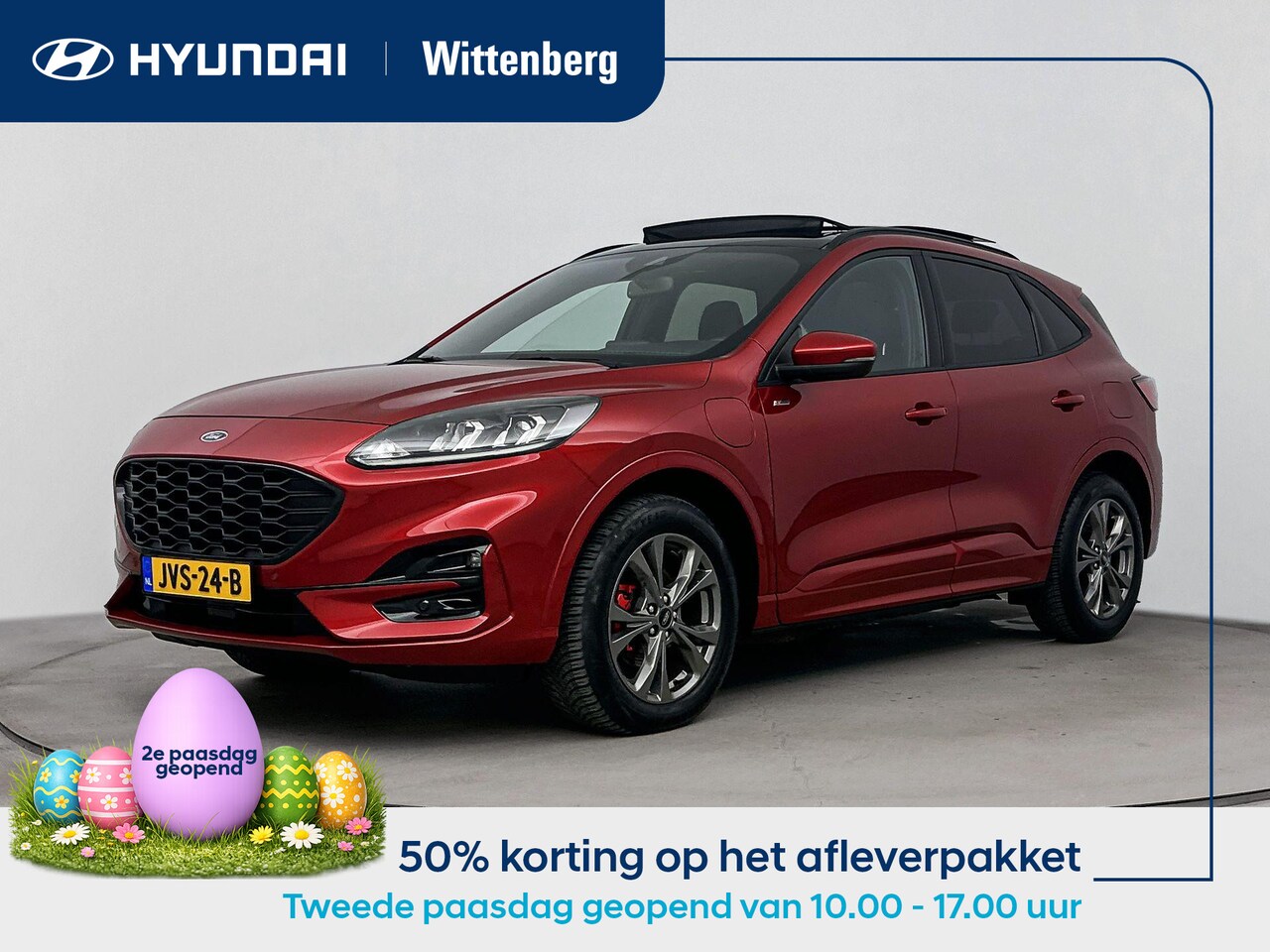 Ford Kuga - 2.5 PHEV ST-Line | Lage km-stand! | Panoramadak | Stoel + stuurverwarming | El. bed. achte - AutoWereld.nl