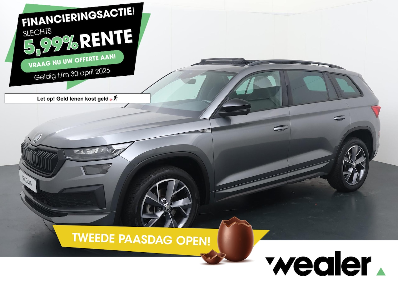 Skoda Kodiaq - 1.5 TSI Sportline Business 7p. | 150 PK | Automaat | Trekhaak wegklapbaar | Panoramadak | - AutoWereld.nl