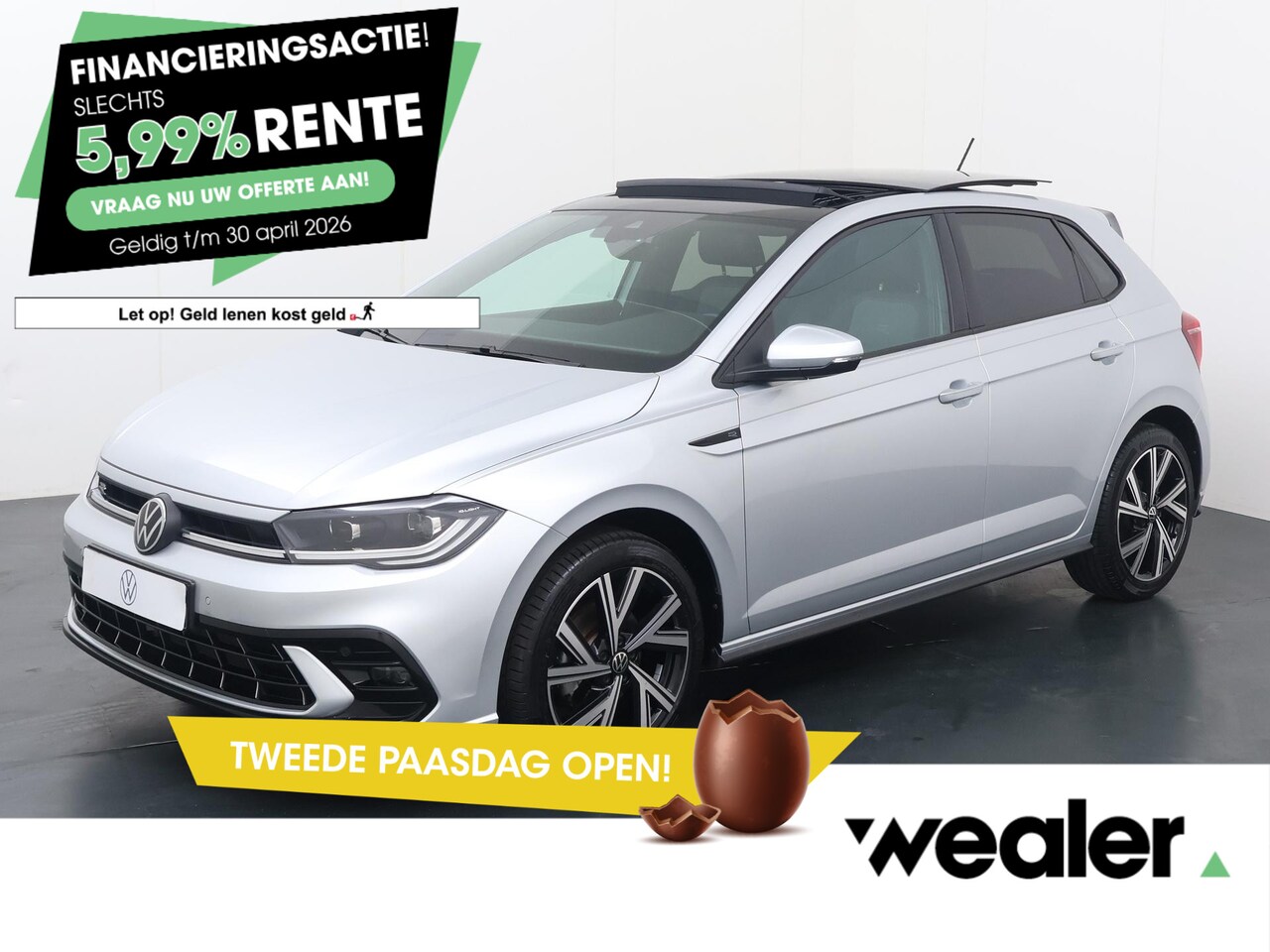 Volkswagen Polo - 1.0 TSI R-Line Business | 116 PK | Automaat | Panoramadak | Matrix LED koplamp IQ.Light | - AutoWereld.nl