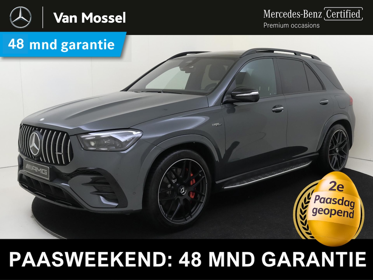 Mercedes-Benz AMG GLE - 53 Hybrid 4MATIC+ Premium Plus MANUFAKTUR Siliziumgrau /Panoramadak /Burmester /Winter-pak - AutoWereld.nl