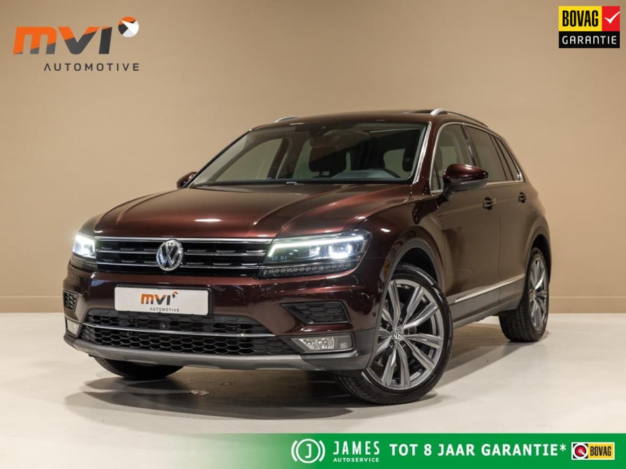 Volkswagen Tiguan - 2.0 TSI 4Motion Highline / 220pk / Panoramadak / Trekhaak / Leder - AutoWereld.nl