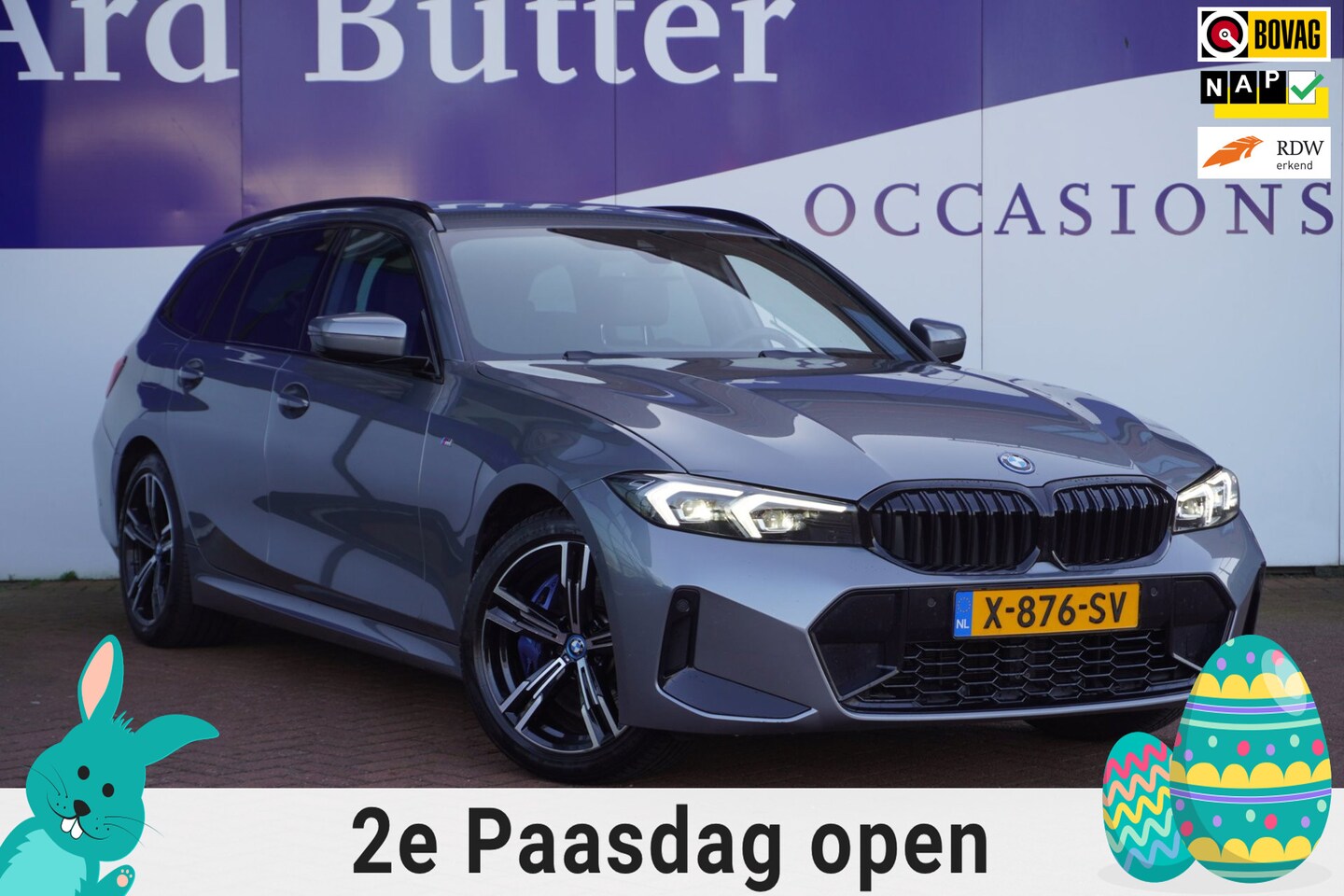 BMW 3-serie Touring - 320e M-Sport / 1EIG / M-Brakes / Stoel&Stuur-verw. / Vol-leder / Sfeerverlichting / LCI-mo - AutoWereld.nl
