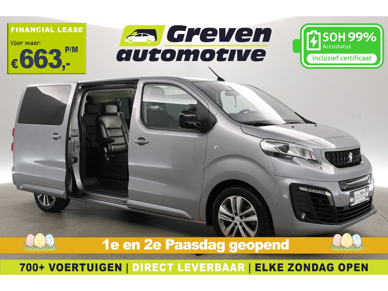 Peugeot e-Traveller - Allure L3H1 75 kWh | Snelladen | SOH 99% | VIP Shuttle | 7 Zits | Clima | Cruise | Camera - AutoWereld.nl