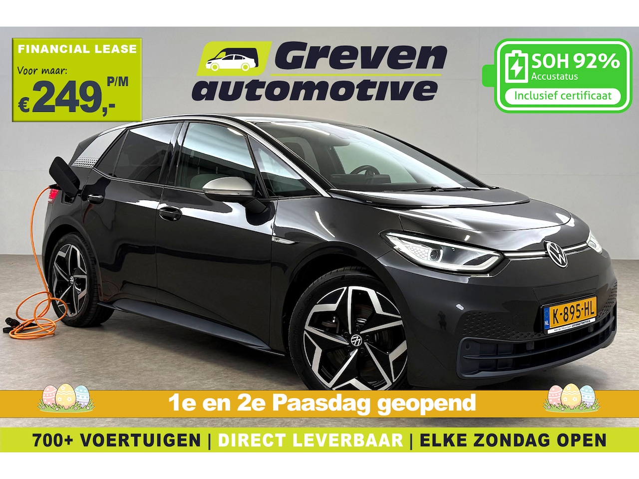 Volkswagen ID.3 - First Plus 58 kWh | Snelladen | SOH 92% | Sfeer | Virtual | IQ Light | Adap. Cruise | Came - AutoWereld.nl