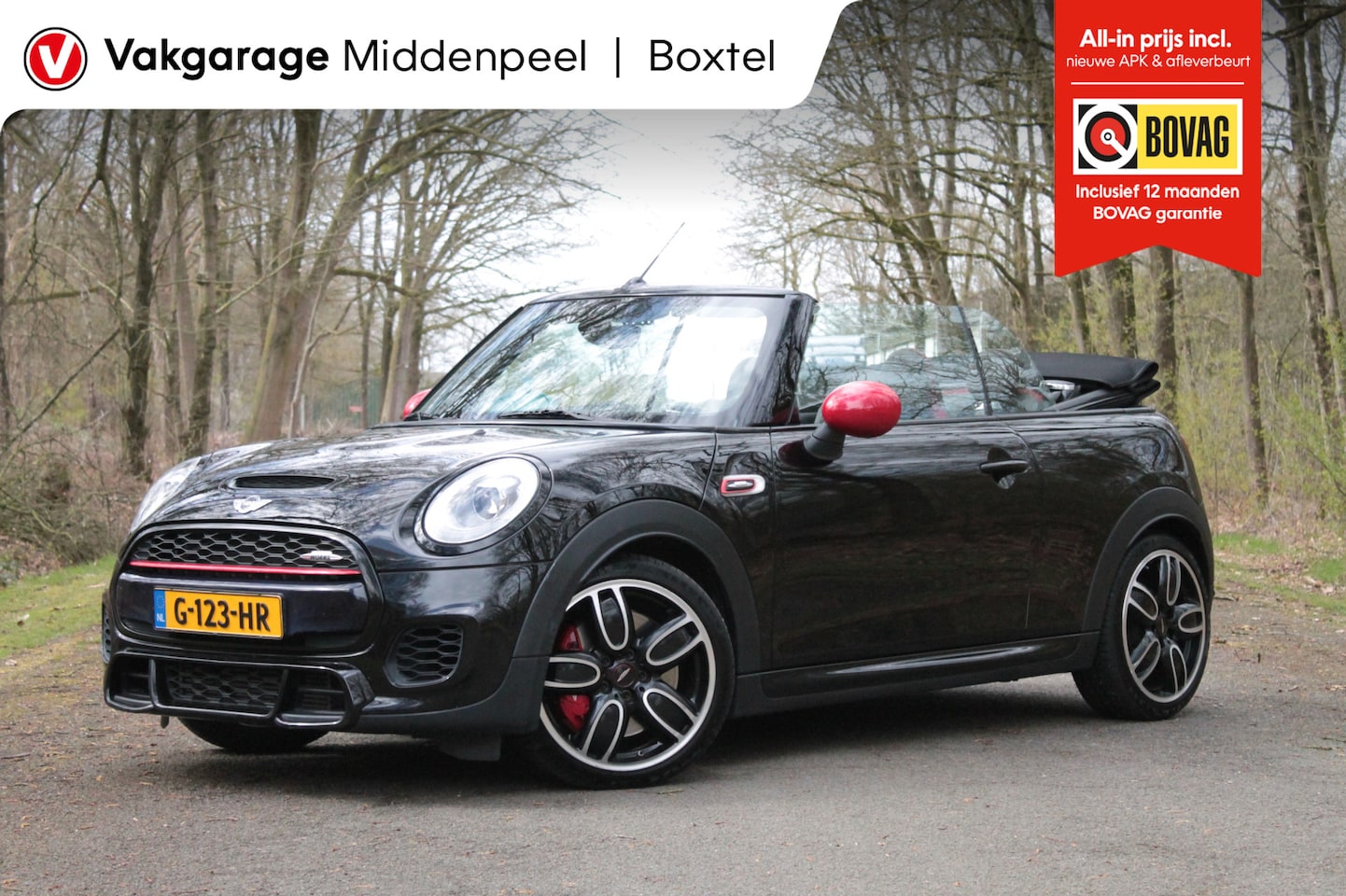 MINI Cabrio - Cooper 2.0 John Cooper Works Chili | LED | Cruise | Navi - AutoWereld.nl