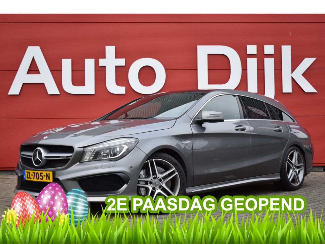 Mercedes-Benz CLA-klasse Shooting Brake - AMG 45 4MATIC Bi-Xenon | Pano | Camera | Carplay | Keyless | Navi | Adapt. Cruise | Clima - AutoWereld.nl