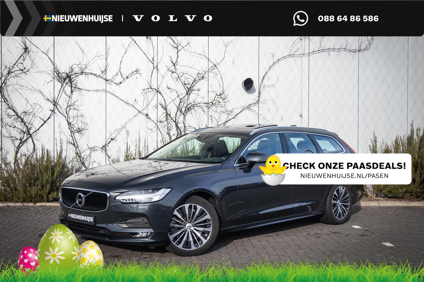 Volvo V90 - 2.0 T4 Momentum Pro | Adaptieve Cruise Control | Schuif-/ Kanteldak | Trekhaak | Stoel + S - AutoWereld.nl