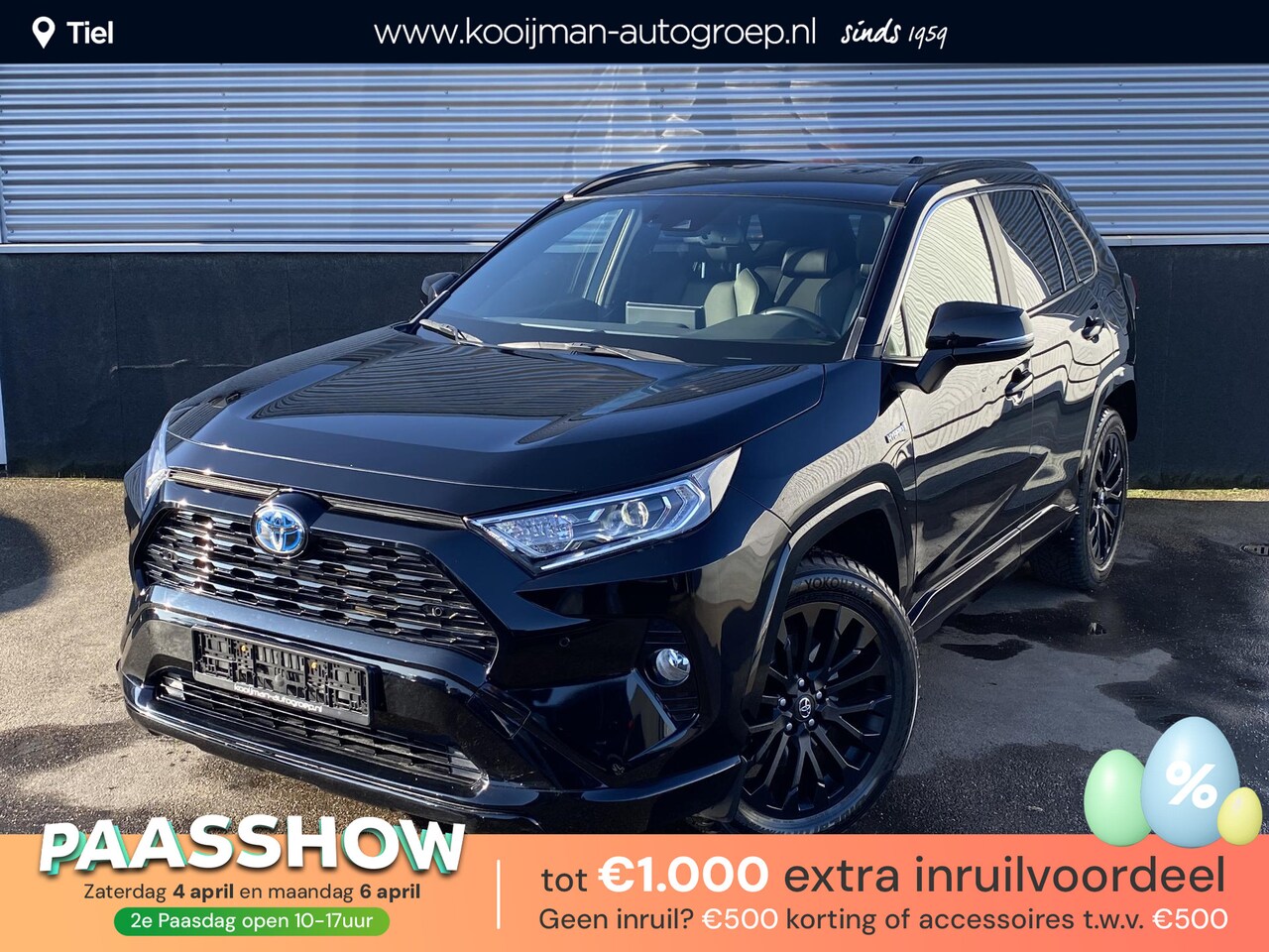 Toyota RAV4 - 2.5 Hybrid AWD Black Edition Navigatie, JBL, Stoelverwarming, Parkeersensoren, Elek. bestu - AutoWereld.nl