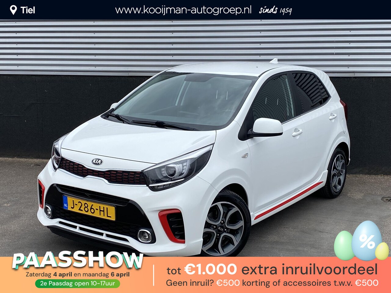 Kia Picanto - 1.0 MPi GT-Line Edition 1e eign. Nieuw geleverd en dealeronderhouden, Cruise control, navi - AutoWereld.nl