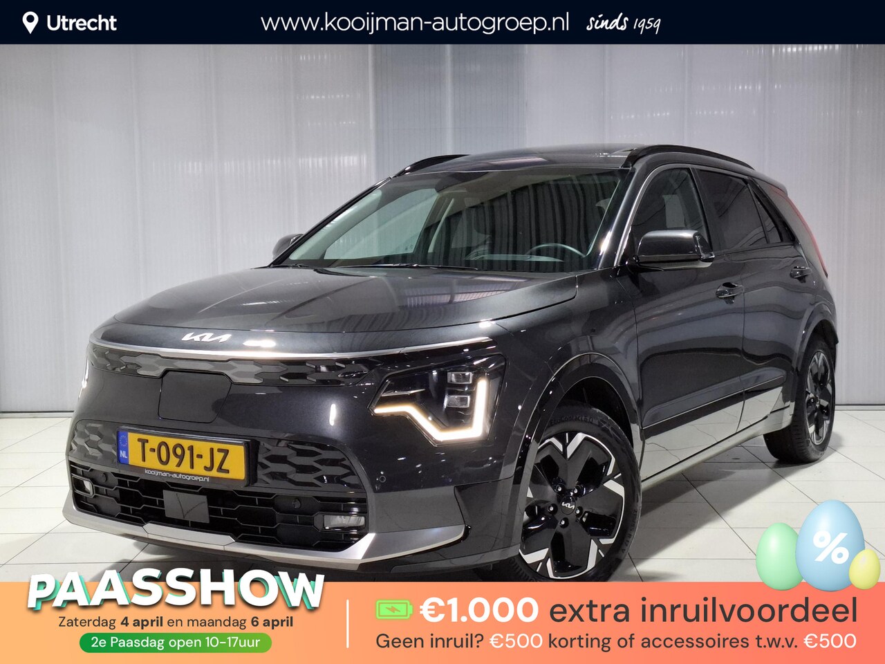Kia Niro EV - DynamicPlusLine 64.8 kWh Stoel en Stuur verwarming, Schuif / kantel dak, Apple Carplay/And - AutoWereld.nl
