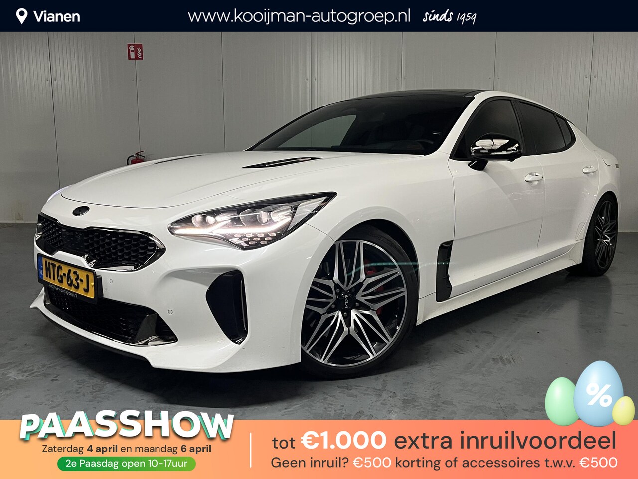 Kia Stinger - 3.3 V6 T-GDI AWD GT met maar 40.000km! Full option, Facelift, Panorama schuif/kanteldak , - AutoWereld.nl