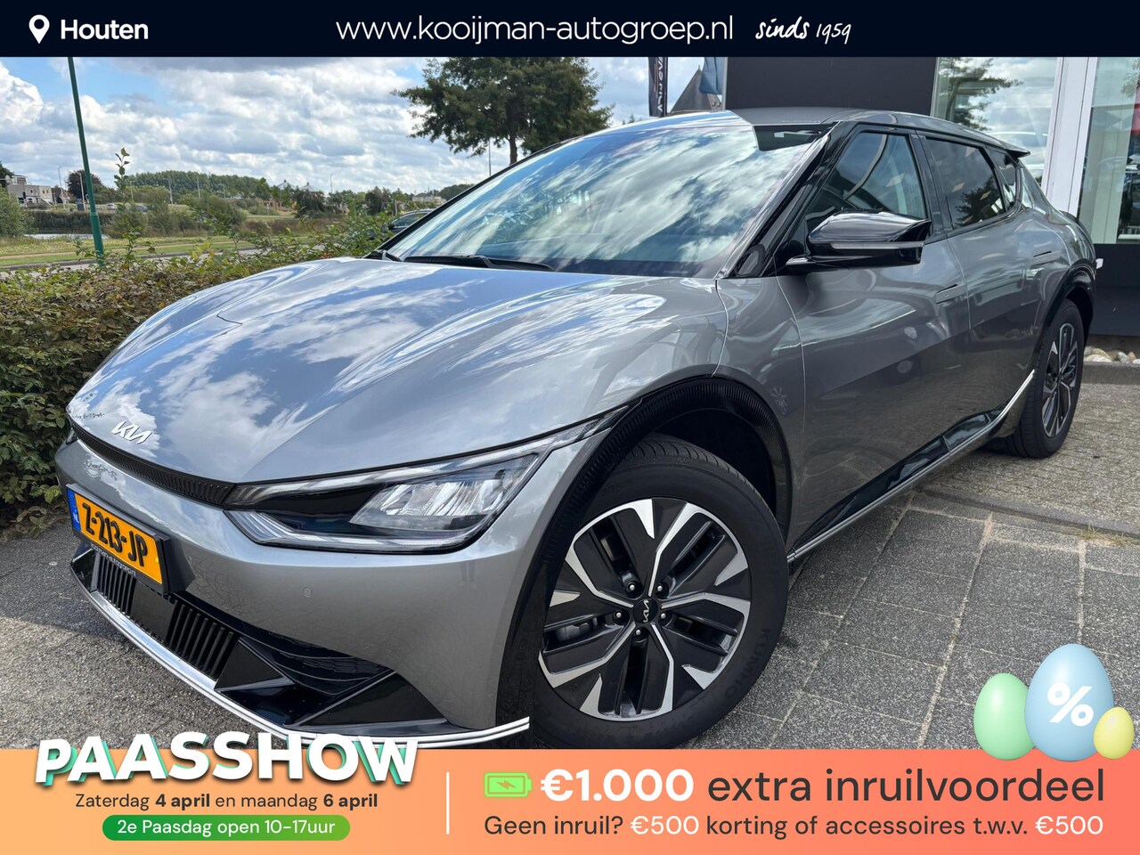 Kia EV6 - Plus 77.4 kWh Trekhaak, 800 Volt, Stoelventilatie/verwarming, Warmtepomp, BTW-Auto, Ledere - AutoWereld.nl