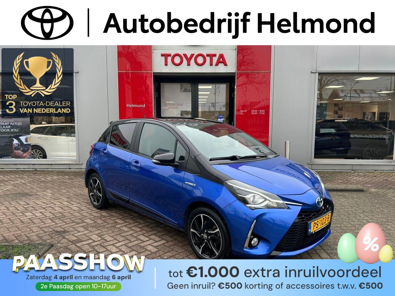 Toyota Yaris - 1.5 Hybrid Bi-Tone | Trekhaak! | Automaat | Keyless | Boekjes compleet | Camera | - AutoWereld.nl