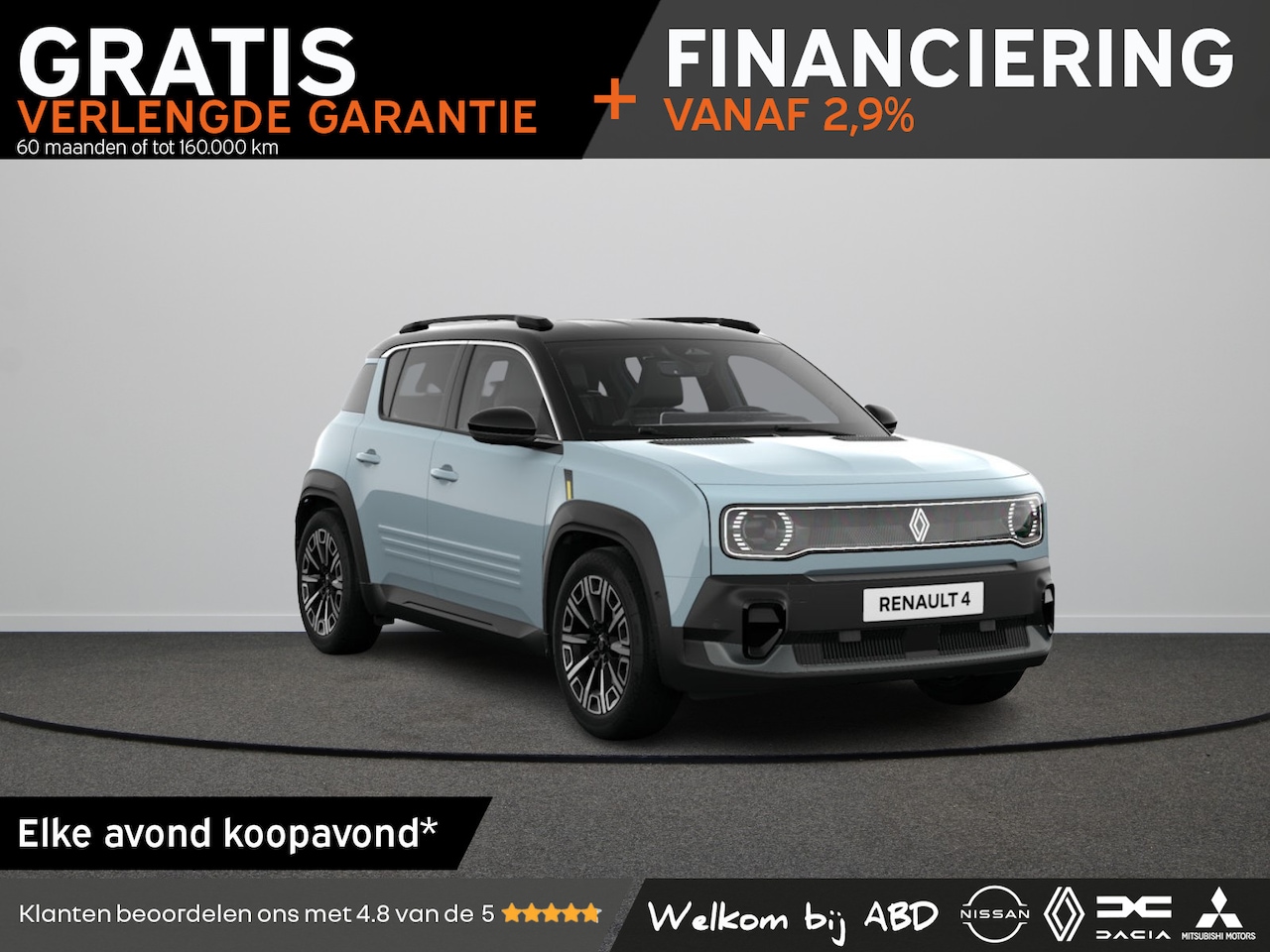 Renault 4 - Iconic Comfort range | Achteruitrijcamera | Elektrisch verwarmbare voorstoelen | Elektroni - AutoWereld.nl