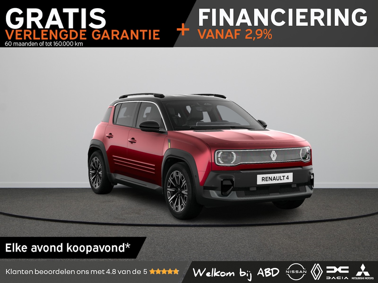 Renault 4 - Iconic Comfort range | Achteruitrijcamera | Elektrisch verwarmbare voorstoelen | Elektroni - AutoWereld.nl