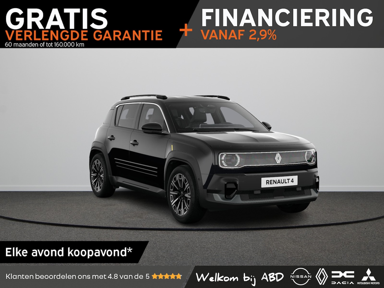 Renault 4 - Iconic Comfort range | Achteruitrijcamera | Elektrisch verwarmbare voorstoelen | Elektroni - AutoWereld.nl