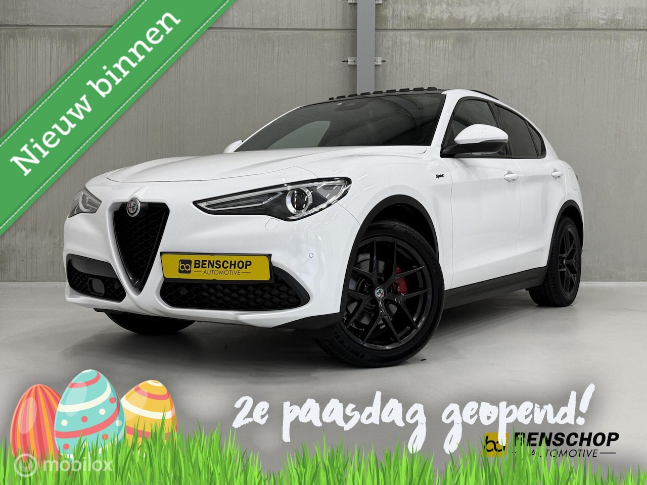 Alfa Romeo Stelvio - 2.0 T AWD Sprint Panodak Leer Navi Carplay Camera BTW Auto! - AutoWereld.nl