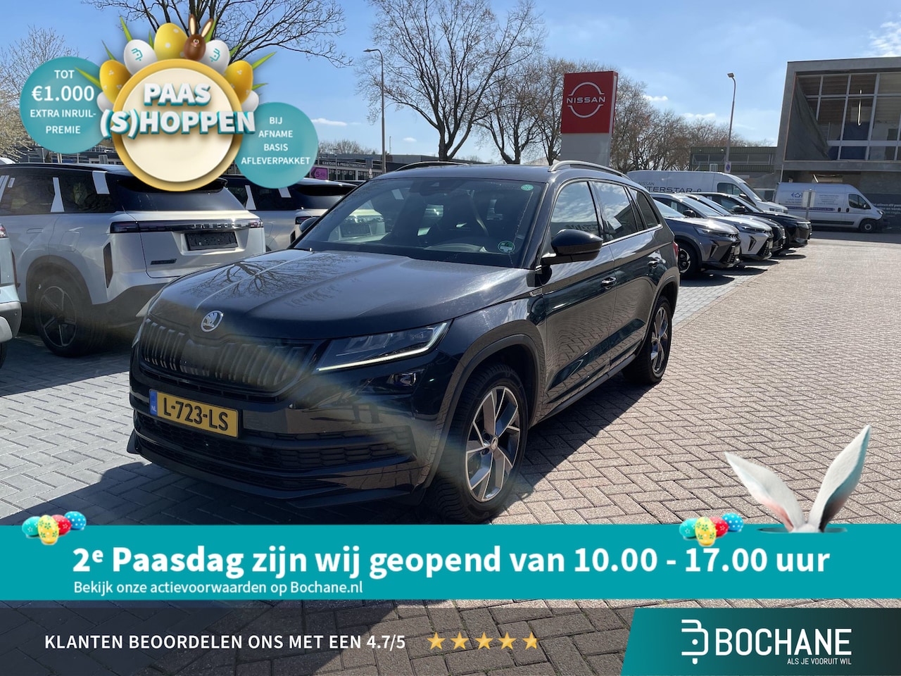 Skoda Kodiaq - 1.5 TSI Sportline Business 7p. Automaat 150PK | Schuifkanteldak | Stoelverwarming | Adapti - AutoWereld.nl