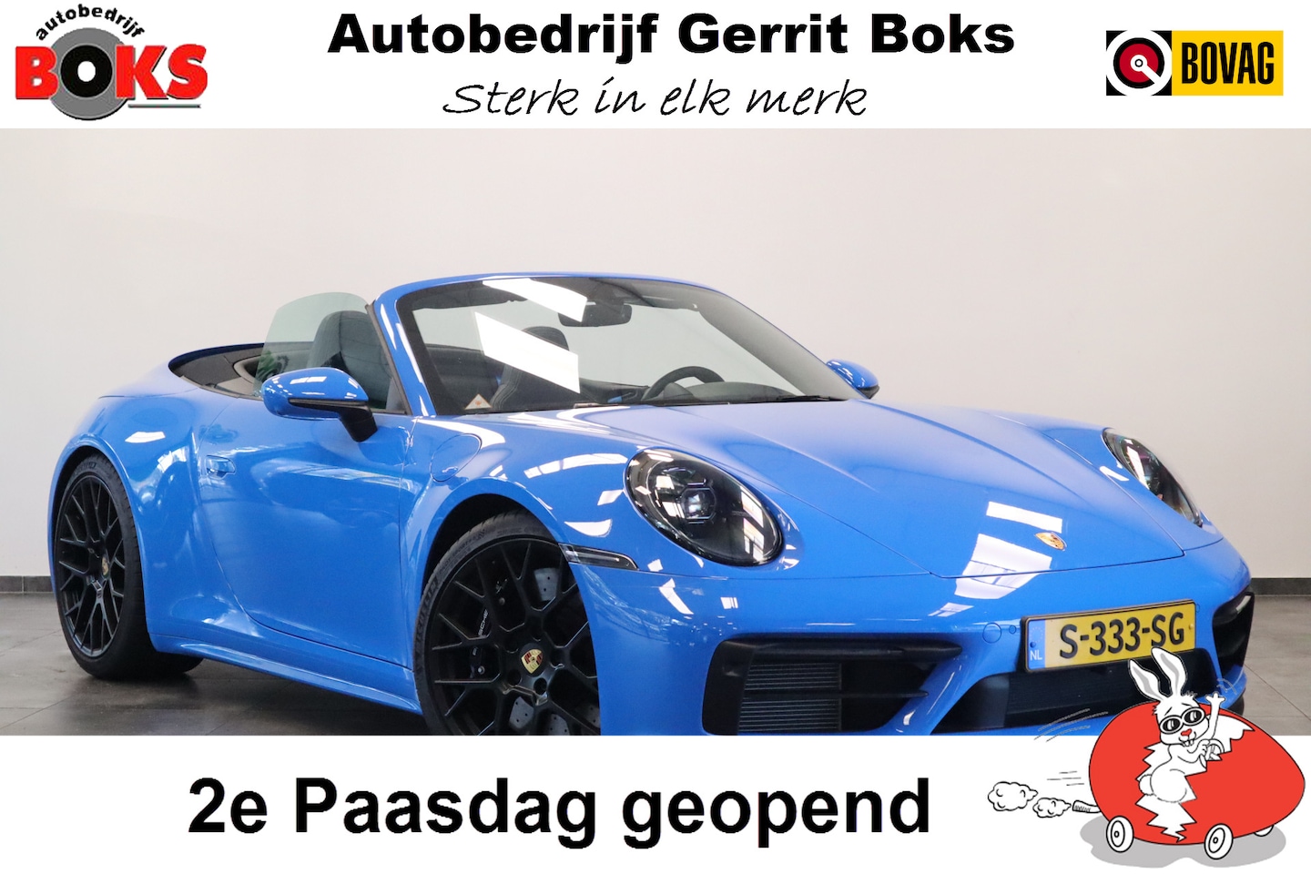 Porsche 911 Cabrio - 3.0 Carrera 4 GTS Sport Chrono X- Sight NL Auto 480PK! Shark blue Dealer onderhouden ! 2e - AutoWereld.nl
