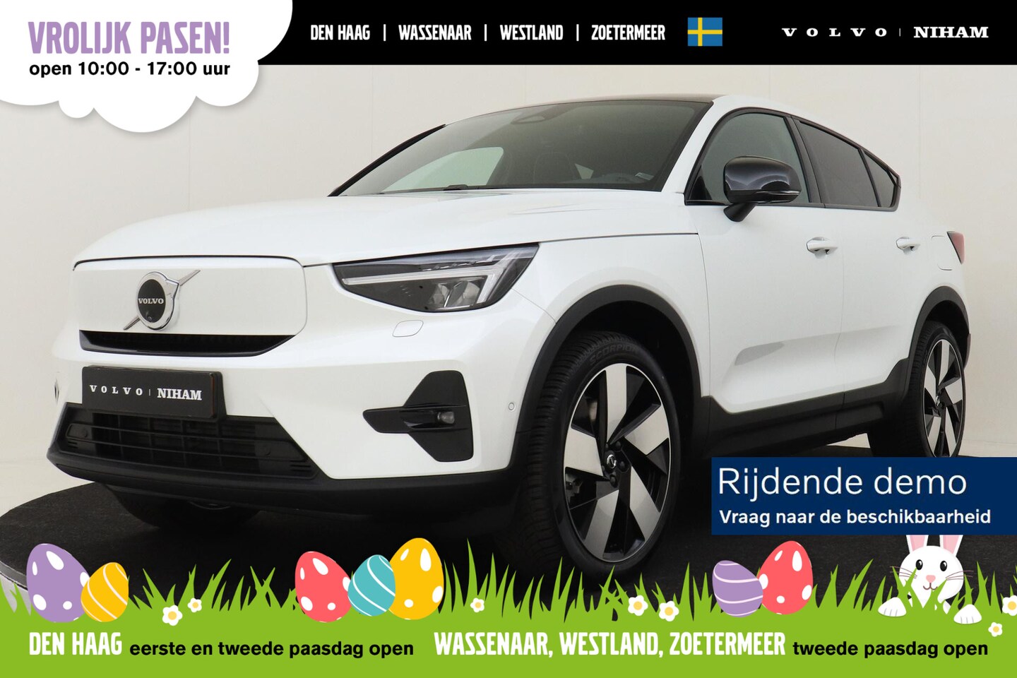 Volvo EC40 - SINGLE MOTOR EXTENDED RANGE ULTRA 82 kWh -PANO.DAK|HARMAN/KARDON|POWER-SEATS|20"|WARMTEPOM - AutoWereld.nl