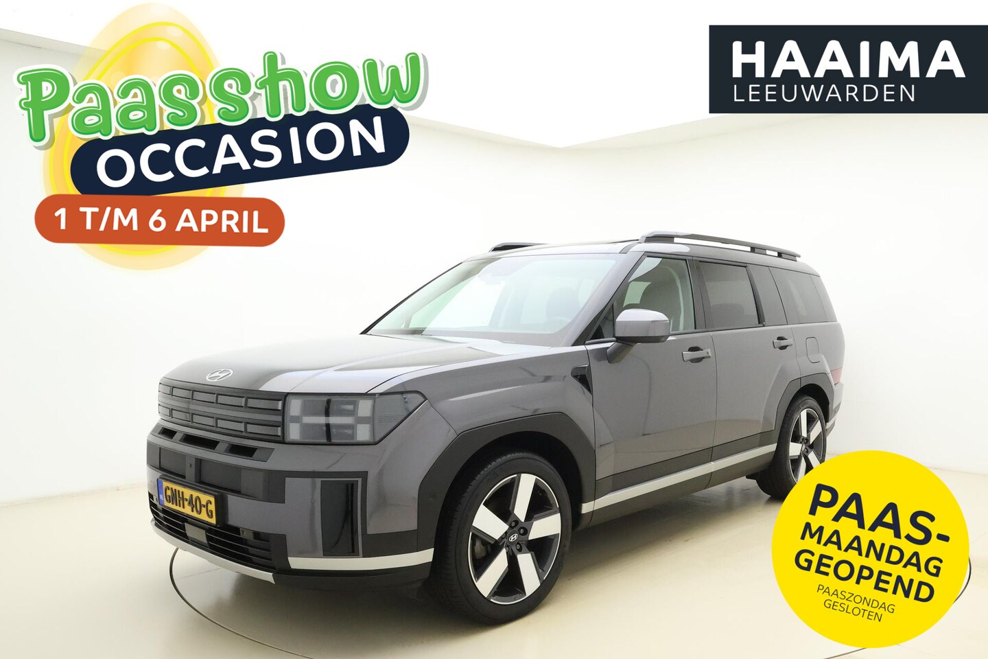 Hyundai Santa Fe - 1.6 T-GDI HEV Premium Sky 7 zitplaatsen | Lederen bekleding | Trekhaak | Panoramisch schui - AutoWereld.nl