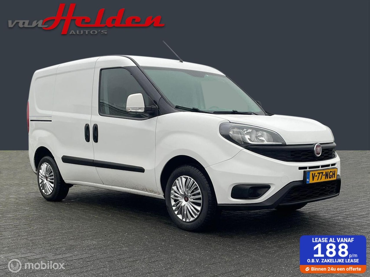 Fiat Doblò Cargo - 1.4 Fire SX 3-Zits Cruise Cntrl Airco Schuifdeur PDC 1e Eigenaar Nette Staat - AutoWereld.nl