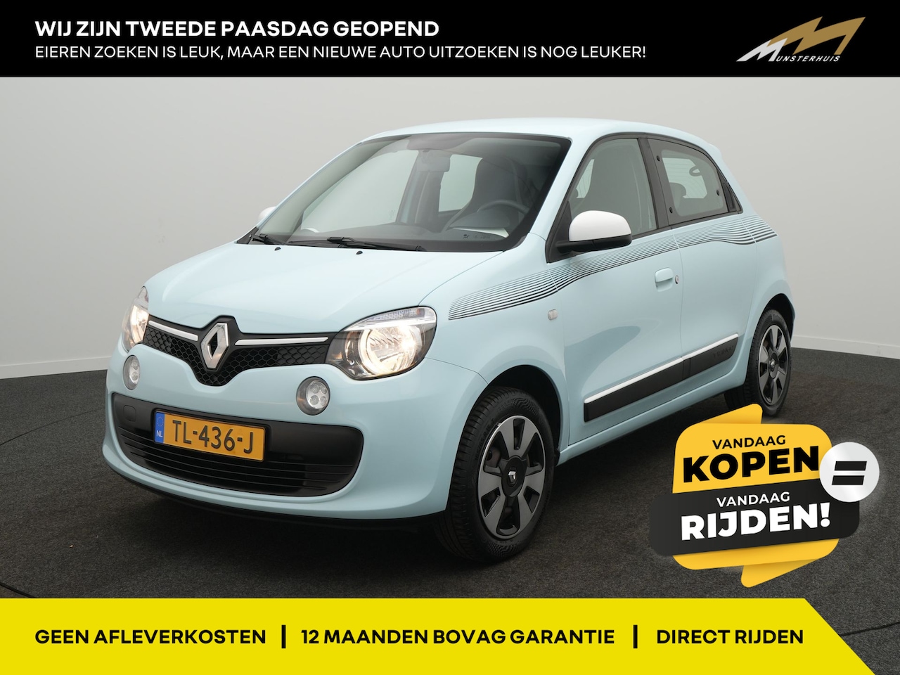 Renault Twingo - SCe 70 Collection - RIJKLAARPRIJS - Babyblauw! - Airco - Bluetooth - Dealeronderhouden - AutoWereld.nl