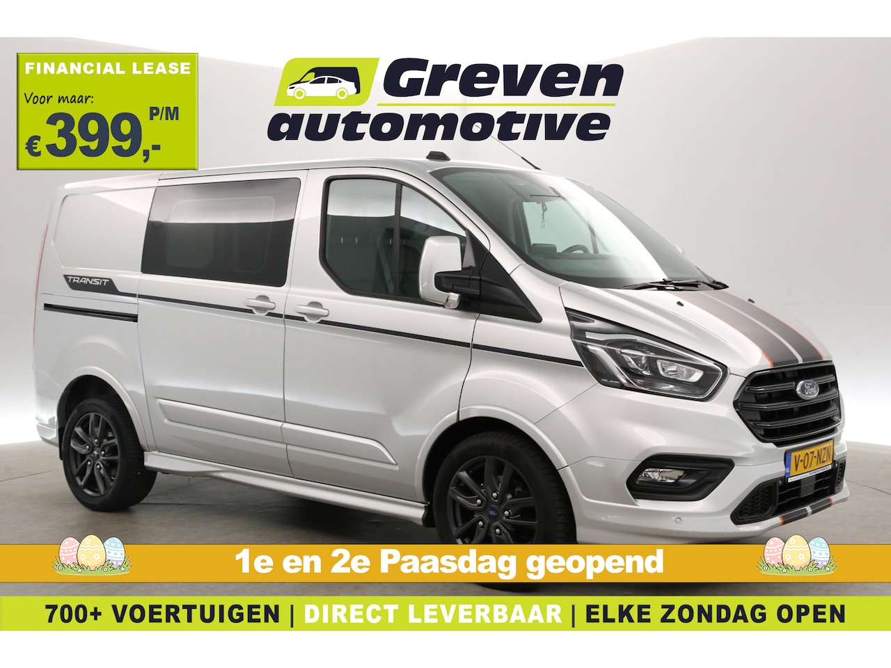 Ford Transit Custom - 2.0 TDCI L1H1 170PK Sport | Aut. | Airco | Camera | Adap. Cruise | Carplay | 3 Zits | Trek - AutoWereld.nl