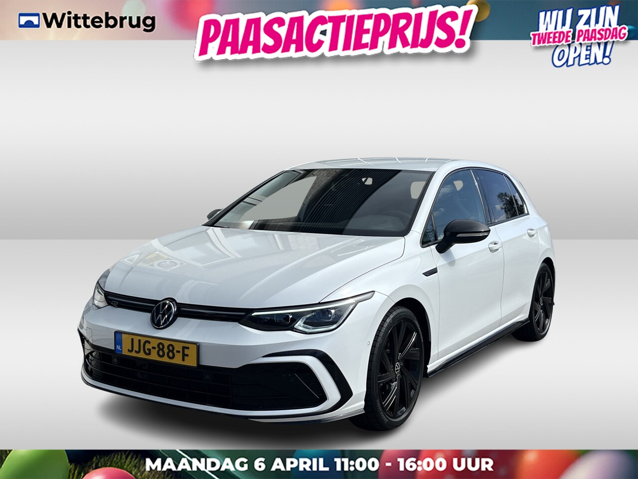 Volkswagen Golf - 1.5 eTSI R-Line / AUTOMAAT/ 2X R-LINE/ 150 PK/ PARK. SENSOREN/ DODE HOEK/ IQ. LIGHT/ DIGIT - AutoWereld.nl