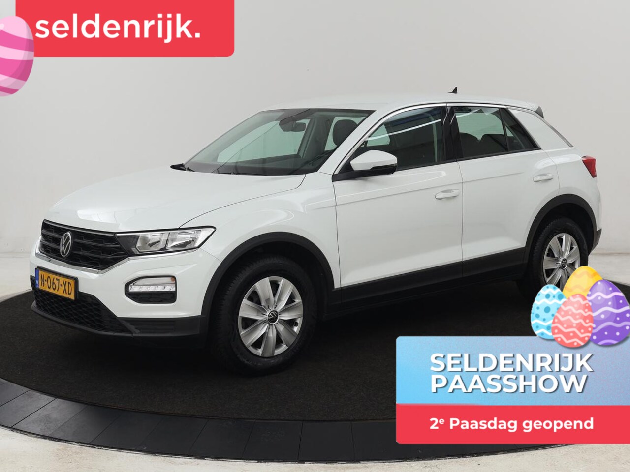 Volkswagen T-Roc - 1.0 TSI | Adaptive cruise | Carplay | Airco | DAB | Bluetooth - AutoWereld.nl