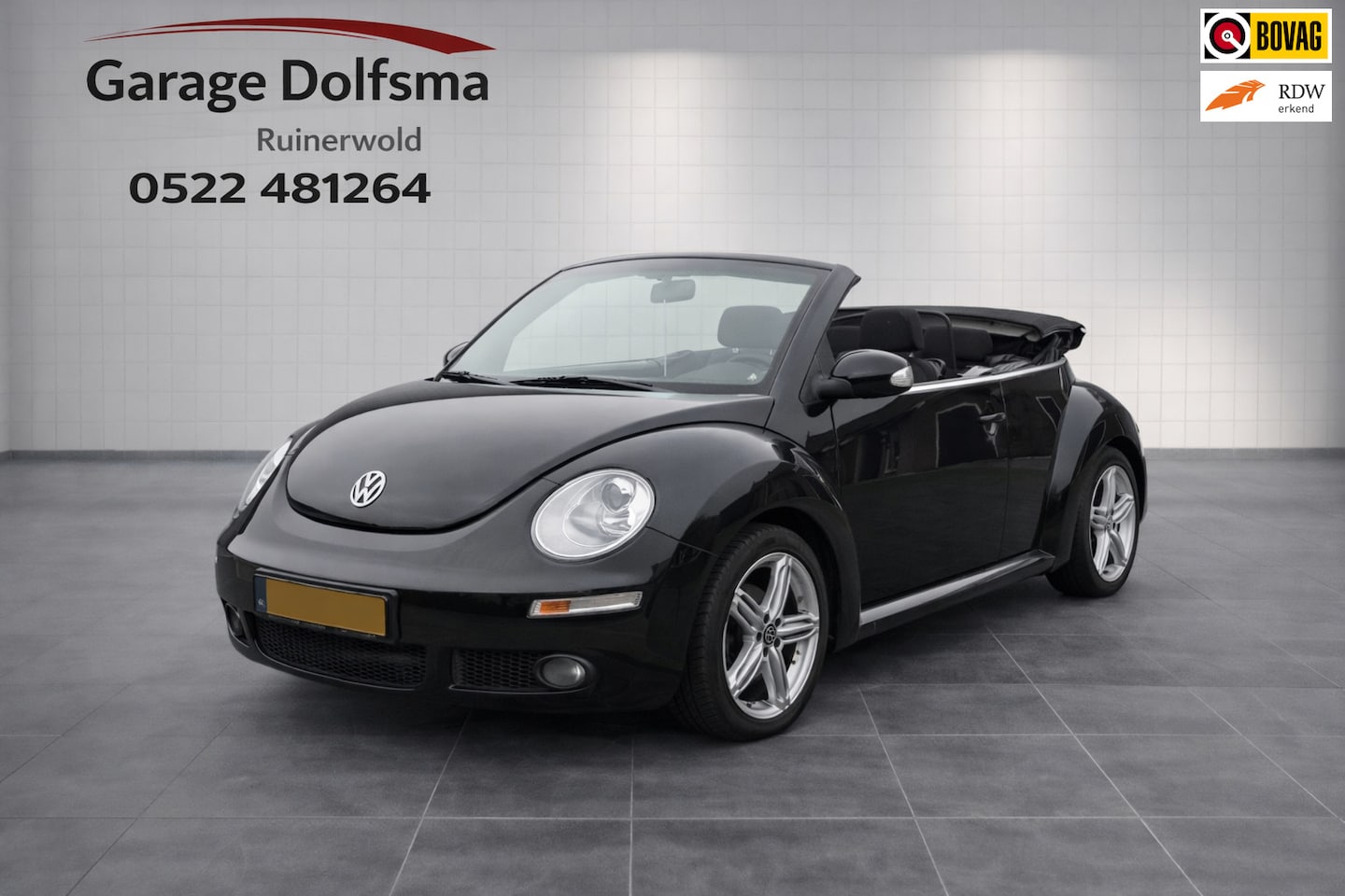 Volkswagen New Beetle Cabriolet - 1.6 Highline-AIRCO-STOELVER-ELEC KAP-PDC-LMV- - AutoWereld.nl