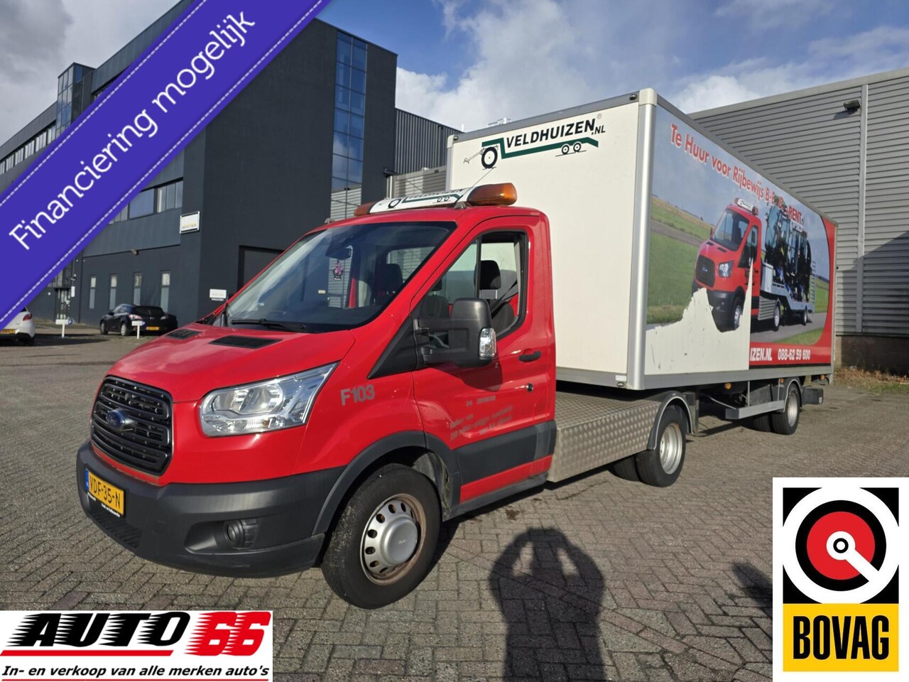 Ford Transit - 310 2.0 TDCI L1H1 Ambiente BE trekker met oplegger. - AutoWereld.nl