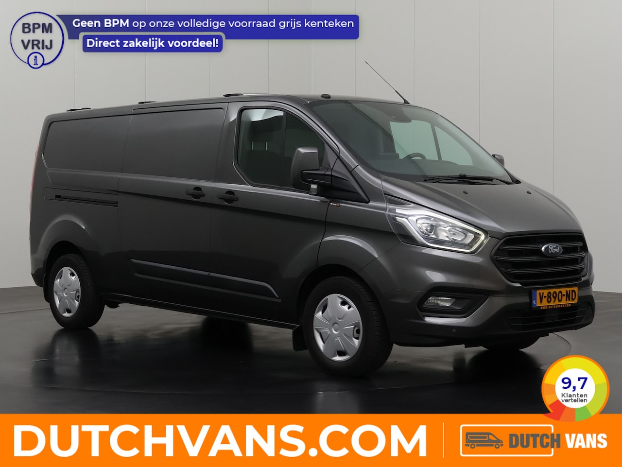 Ford Transit Custom - 2.0TDCI Lang | 2xSchuifdeur | Navigatie | Dakdraagsysteem | Airco | Cruise | Trekhaak 2800 - AutoWereld.nl