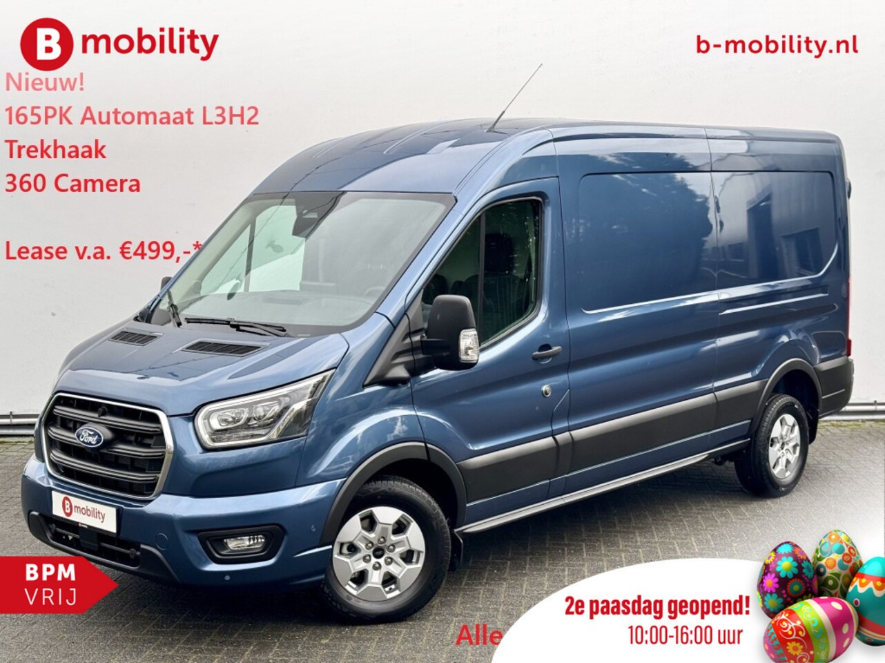 Ford Transit - 350 2.0 TDCI 165PK L3H2 Limited Nieuw Type Automaat Trekhaak 2.800kg | UNIEK* | Trekhaak 2 - AutoWereld.nl