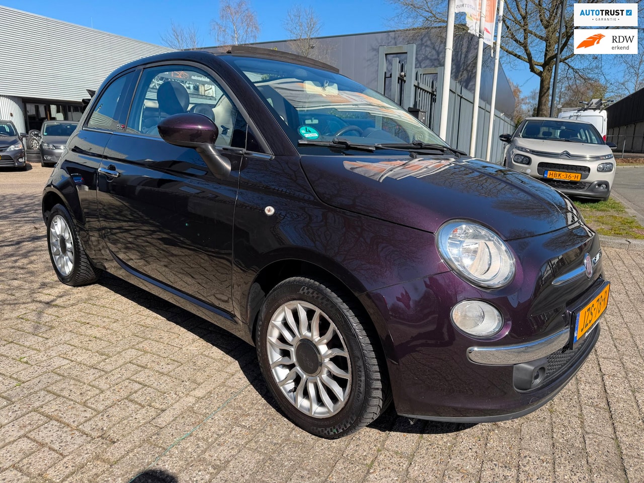 Fiat 500 C - 1.2 Lounge automaat cabriolet, 1e eigenaar 89.000 km 1.2 4 cilinder nwe apk, chrome pakket - AutoWereld.nl