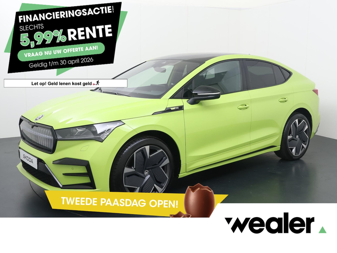 Skoda Enyaq Coupé iV - 80 RS | 299 PK | Trekhaak | Warmtepomp | Panoramadak | Canton audiosysteem | 360 graden ca - AutoWereld.nl