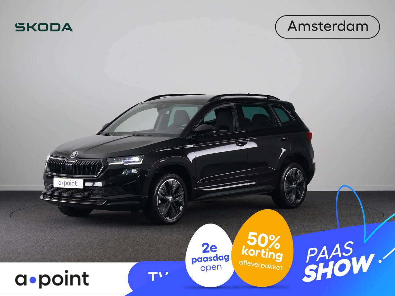Skoda Karoq - 1.5 TSI ACT Sportline Business 150 pk Automaat (DSG) | Verlengde garantie | Navigatie via - AutoWereld.nl