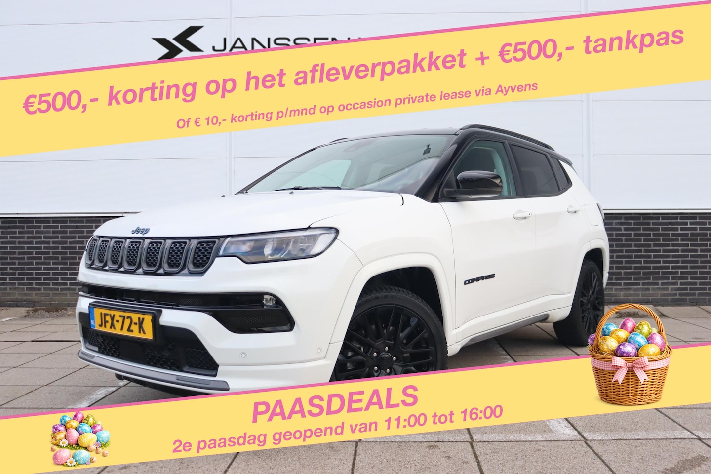 Jeep Compass - 4xe 240 Plug-in Hybrid Electric S * Stuur/Stoelverwarming * 360-Camera * Carplay * Alpine - AutoWereld.nl