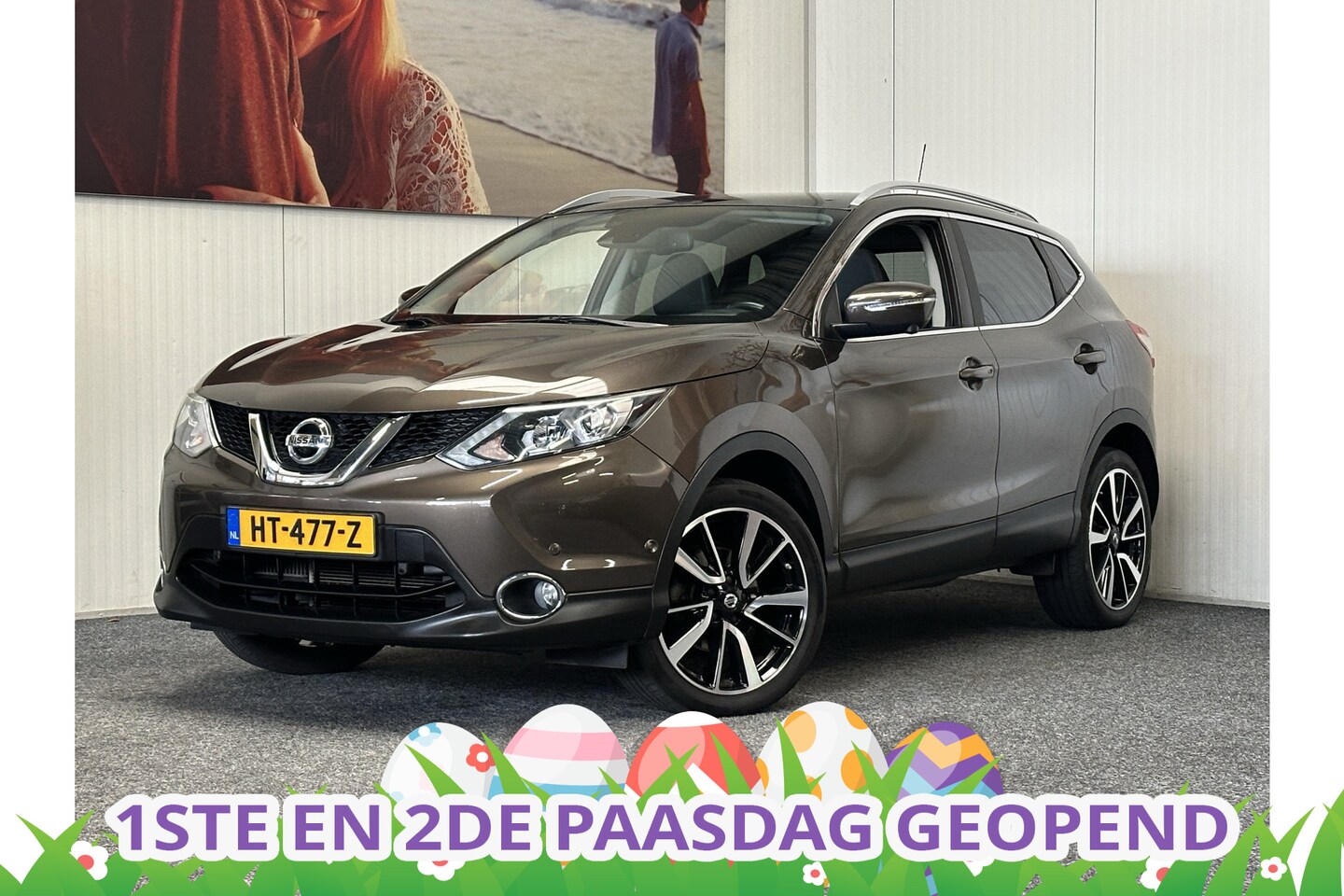 Nissan Qashqai - 1.2 TEKNA NAVIGATIE LEDER CRUISE CONTROL 360 CAMERA PANORAMADAK RIJSTROOKSENSOREN DODEHOEK - AutoWereld.nl