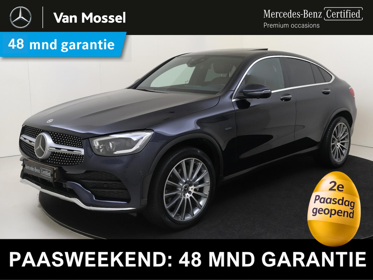Mercedes-Benz GLC-klasse Coupé - 300e 4MATIC Premium Plus / Schuifdak/ AIRMATIC/ 20 inch/ Burmester/ Memory/ Stoelverwarmin - AutoWereld.nl